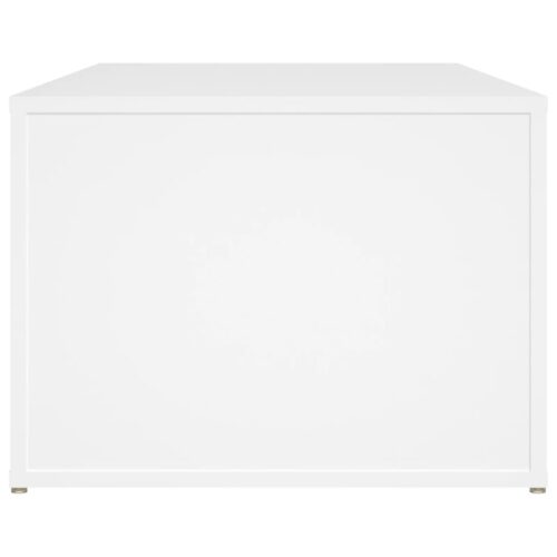 Coffee Table White 100x50x36cm Engineered Wood - Image 6