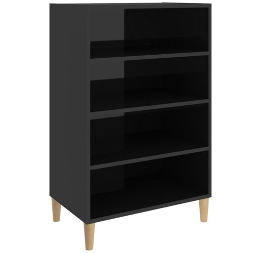 High Gloss Wooden Shelf Sideboard Buffet Cabinet Storage Cupboard Hallway Rack