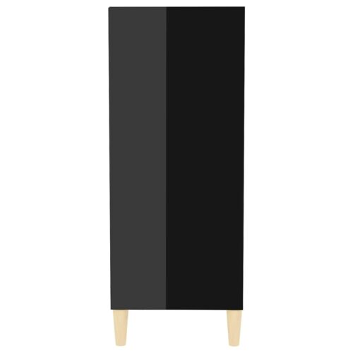 High Gloss Wooden Shelf Sideboard Buffet Cabinet Storage Cupboard Hallway Rack - Image 5