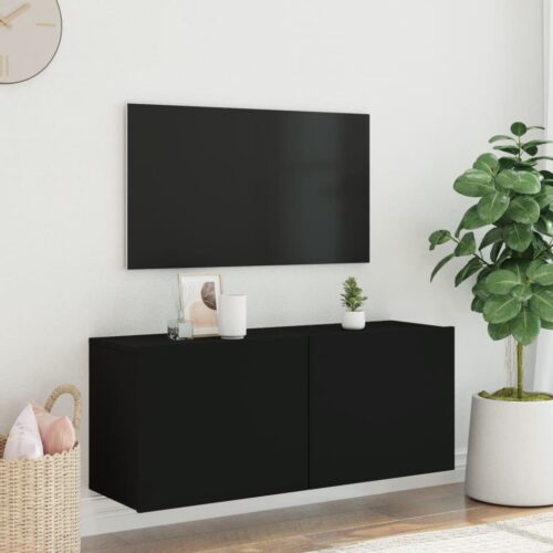 TV Cabinet Wall-mounted Black 100x30x41cm - Image 3