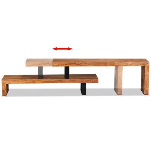 TV Stand Solid Acacia Wood - Image 8