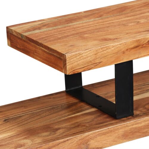 TV Stand Solid Acacia Wood - Image 9