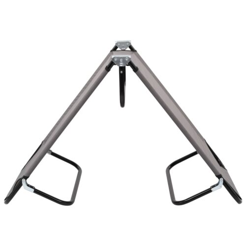 Folding Sun Lounger Grey Steel - Image 4