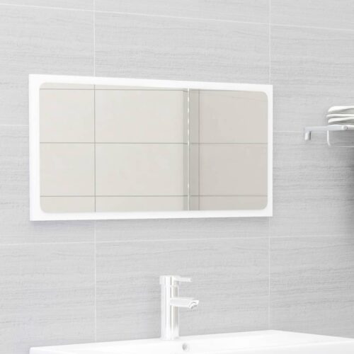 2-Piece Bathroom Furniture Set White Engineered Wood - Image 6