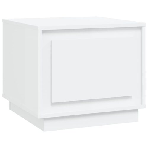 Coffee Table White 51x50x44cm Engineered Wood - Image 2