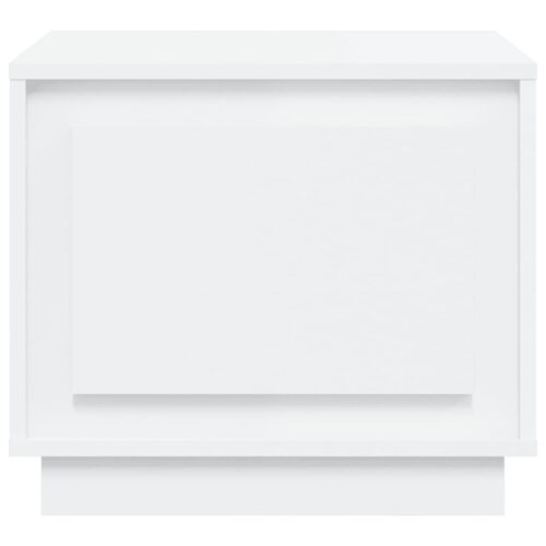 Coffee Table White 51x50x44cm Engineered Wood - Image 5