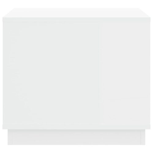 Coffee Table White 51x50x44cm Engineered Wood - Image 7