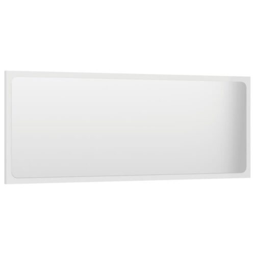 Bathroom Furniture Set High Gloss White Engineered Wood - Image 10