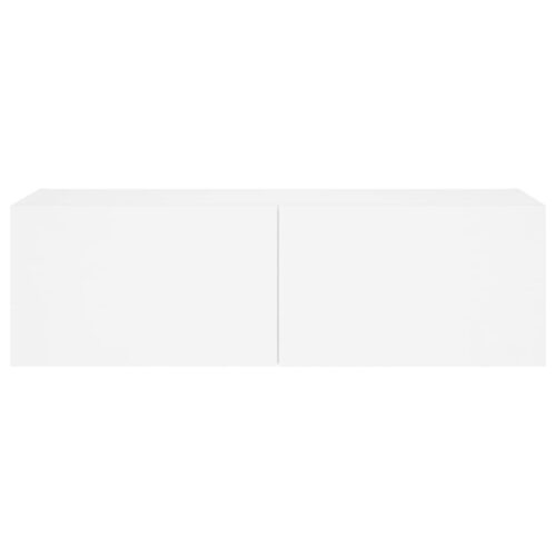 TV Wall Cabinet with LED Lights White 100x35x31cm - Image 8