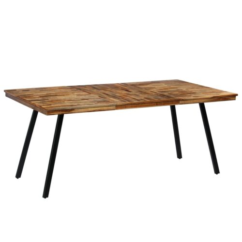 Dining Table Reclaimed Teak Steel 180x90x76cm