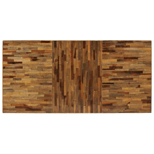 Dining Table Reclaimed Teak Steel 180x90x76cm - Image 3