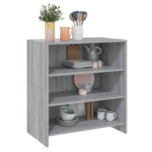 Sideboard Grey Sonoma 70x40.5x75cm Engineered Wood - Image 4