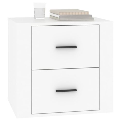 Bedside Cabinet White 50x39x47cm - Image 4
