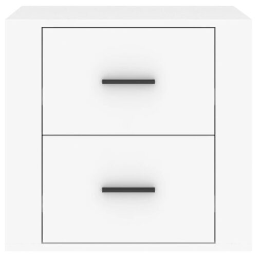Bedside Cabinet White 50x39x47cm - Image 6