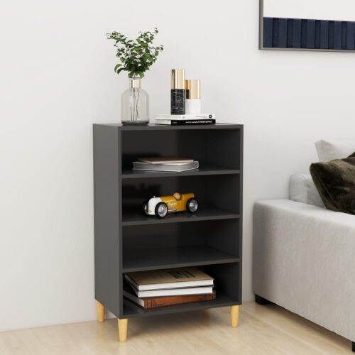 Sideboard Grey 57x35x90cm Engineered Wood - Image 7