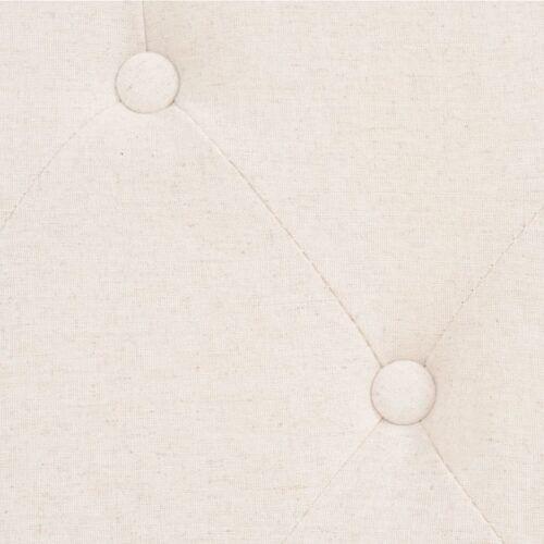 3-Seater Sofa Fabric Cream White - Image 6