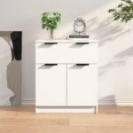 Sideboard White 60x30x70cm Engineered Wood