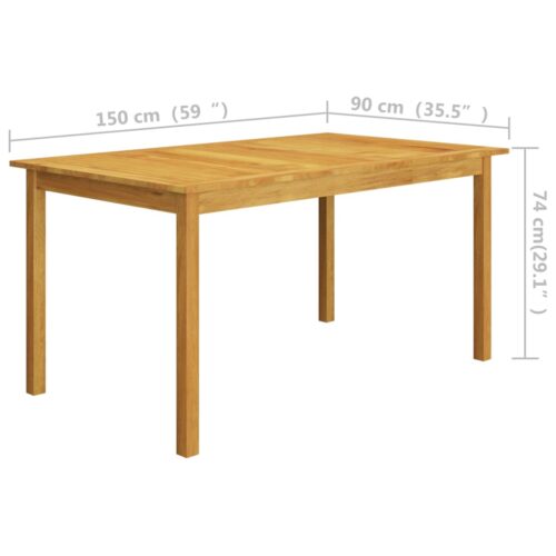 5-Piece Garden Dining Set Black - Image 9