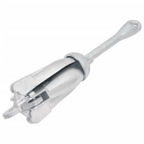 Folding Anchor with Rope Silver 4 kg Malleable Iron - Image 4