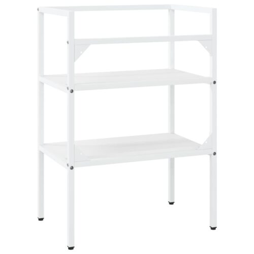 Bathroom Washbasin Frame White 59x38x83cm Iron - Image 5