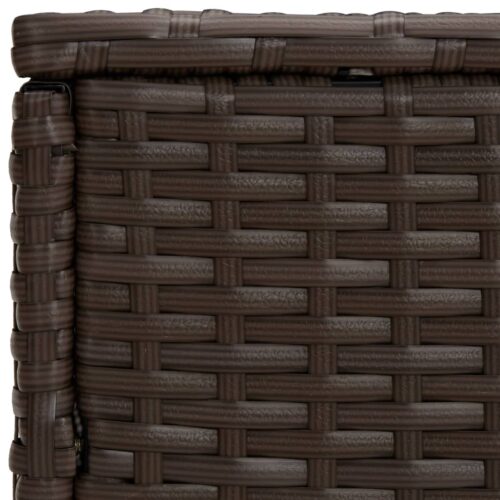 Side Tables 3pcs Brown Poly Rattan - Image 6