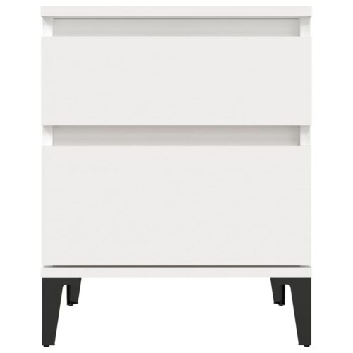 Bedside Cabinet White 40x35x50cm - Image 5