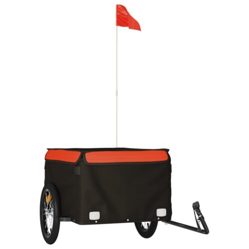 Bike Trailer Black Orange 45 kg Iron - Image 2
