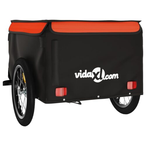 Bike Trailer Black Orange 45 kg Iron - Image 7