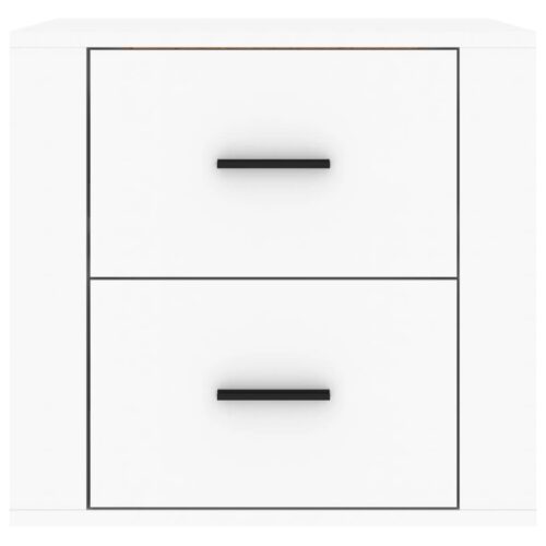 Wall-mounted Bedside Cabinet White 50x36x47cm - Image 6