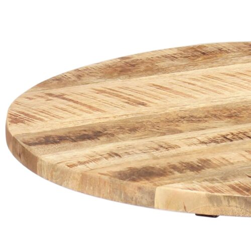 Side Table 60x(46-63)cm Solid Mango Wood Cast Iron - Image 4