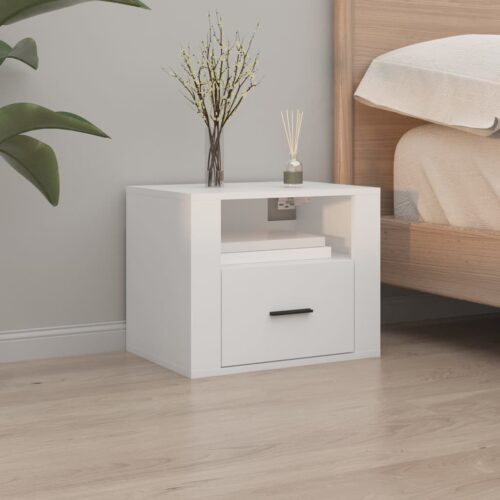 Wall-mounted Bedside Cabinets 2pcs White 50x36x40cm - Image 3