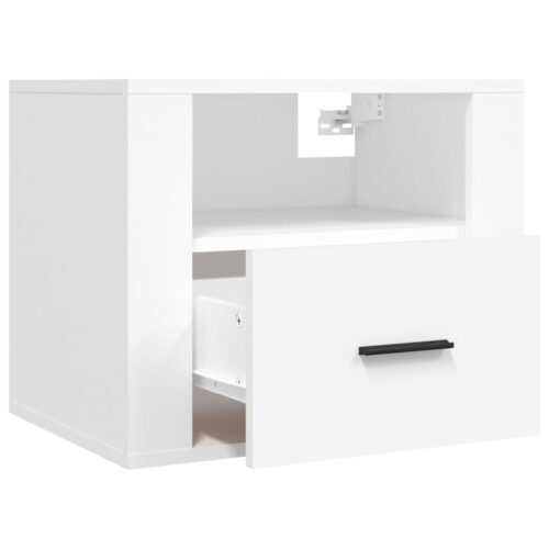 Wall-mounted Bedside Cabinets 2pcs White 50x36x40cm - Image 7