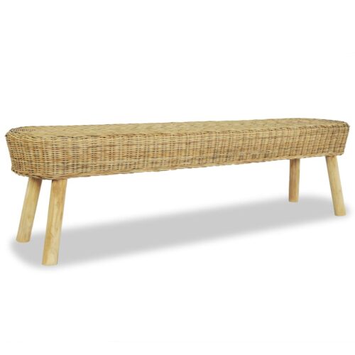 Hall Bench 160x35x45cm Natural Rattan