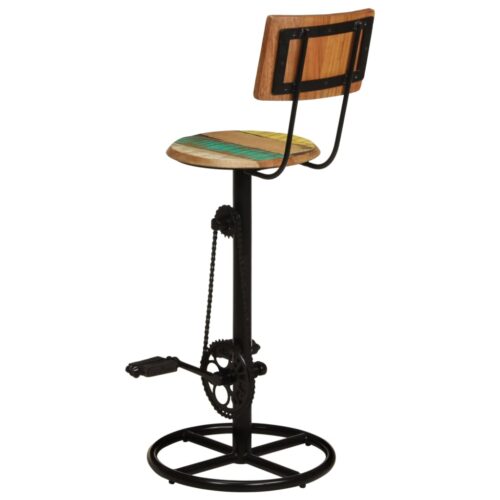 Bar Stools 2pcs Solid Wood Reclaimed - Image 5