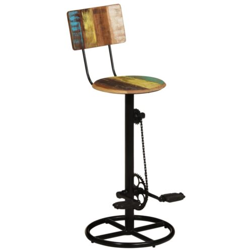 Bar Stools 2pcs Solid Wood Reclaimed - Image 11