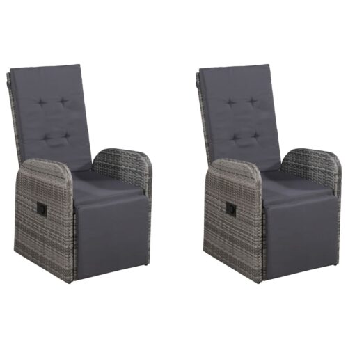 7-Piece Garden Dining Set Grey Outdoor Patio Lounge Furniture - Image 6