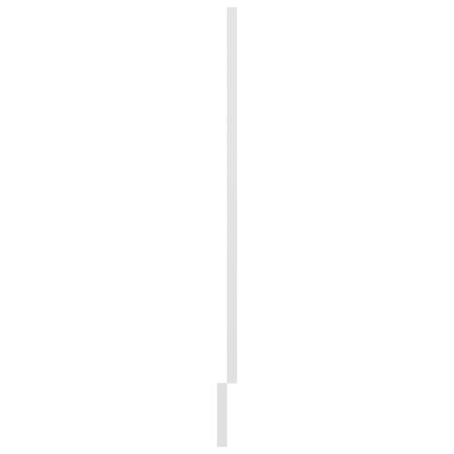 Dishwasher Panel High Gloss White 45x3x67cm Engineered Wood - Image 6