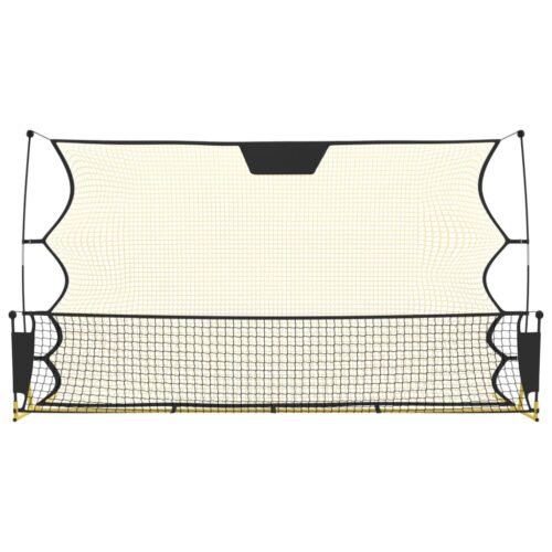 Football Rebounder Net Black Yellow 183x85x120cm Polyester - Image 3