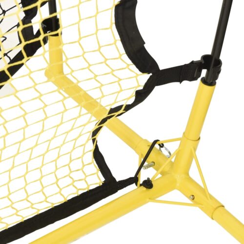 Football Rebounder Net Black Yellow 183x85x120cm Polyester - Image 5