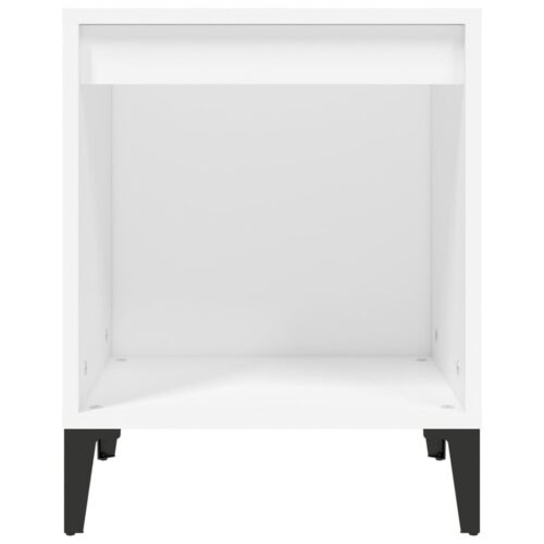 Bedside Cabinet White 40x35x50cm - Image 5