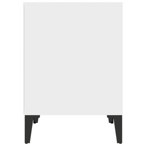 Bedside Cabinet White 40x35x50cm - Image 6