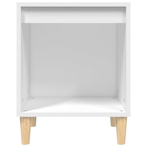 Bedside Cabinet White 40x35x50cm Engineered Wood - Image 5