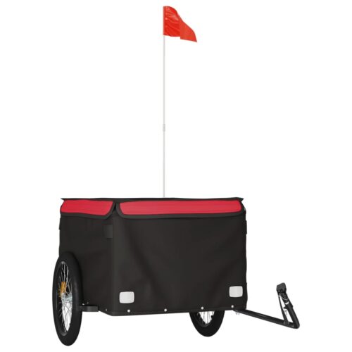 Bike Trailer Black Red 45 kg Iron - Image 2