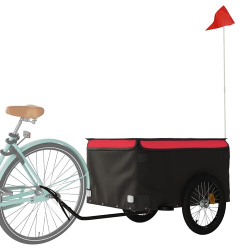 Bike Trailer Black Red 45 kg Iron - Image 3
