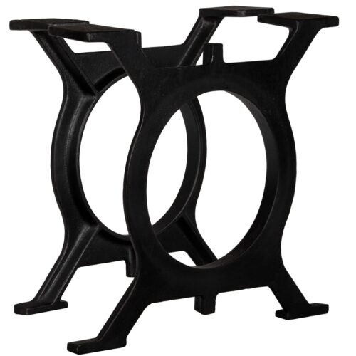 2pcs Coffee Table Legs O-Frame Cast Iron