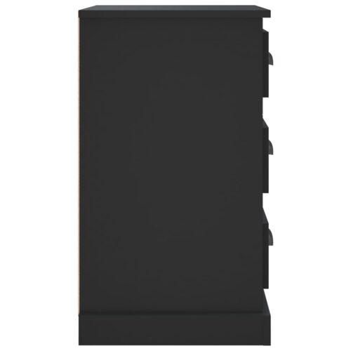 Bedside Cabinet Black 39x39x67cm Engineered Wood - Image 8