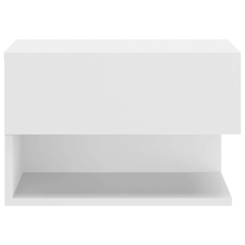 Wall-mounted Bedside Cabinets 2pcs White - Image 6