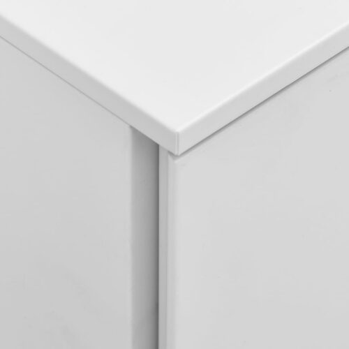 Mobile File Cabinet Light Grey 39x45x67cm Steel - Image 6