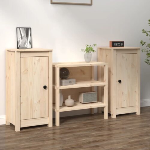 Sideboards 2pcs 40x35x80cm Solid Wood Pine - Image 11