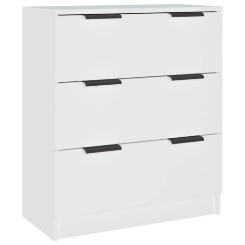 Sideboard White 60x30x70cm Engineered Wood - Image 2